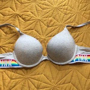 Pink VS everywhere push up bra